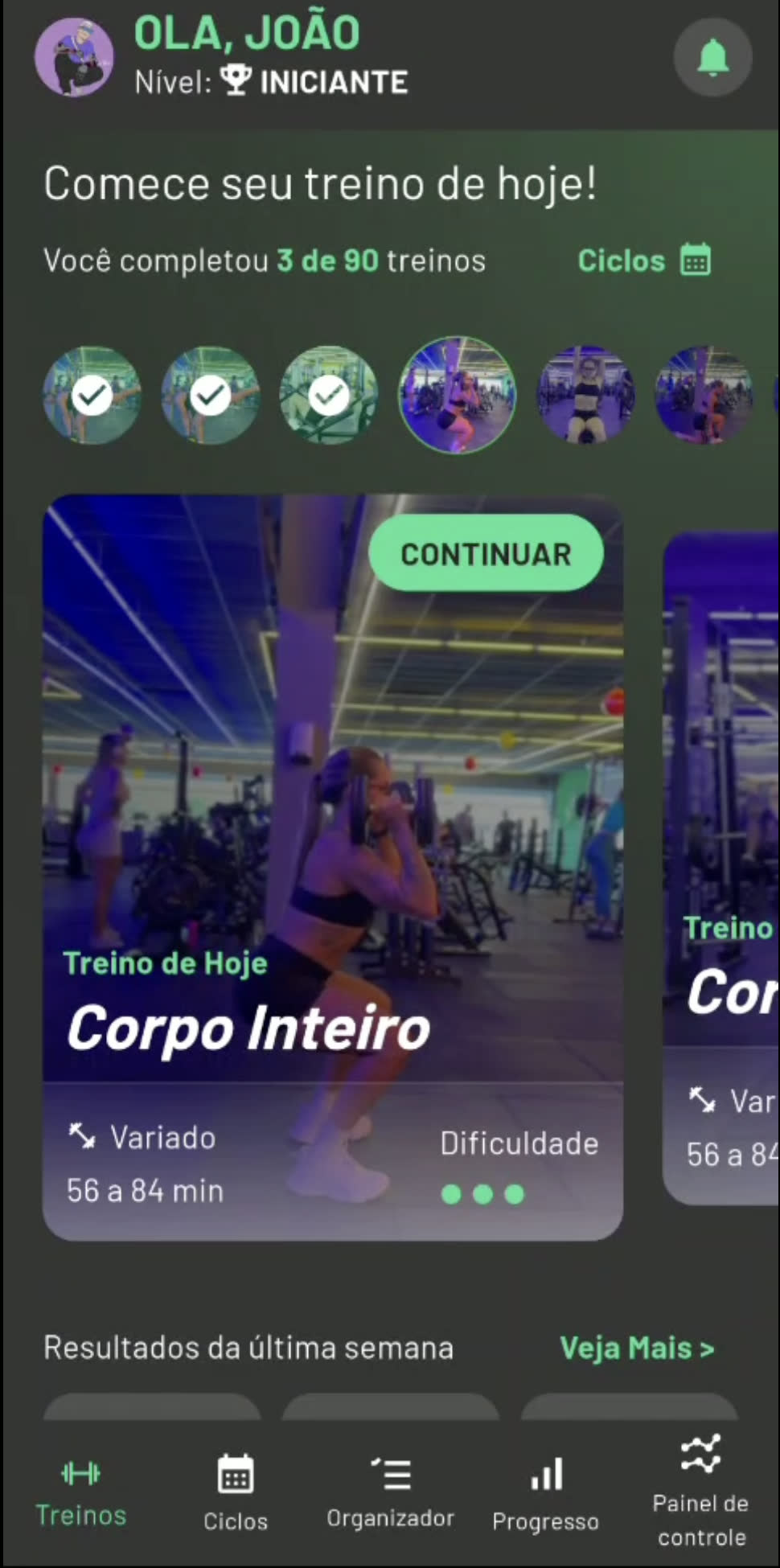 Screenshot do aplicativo Weppo em uso